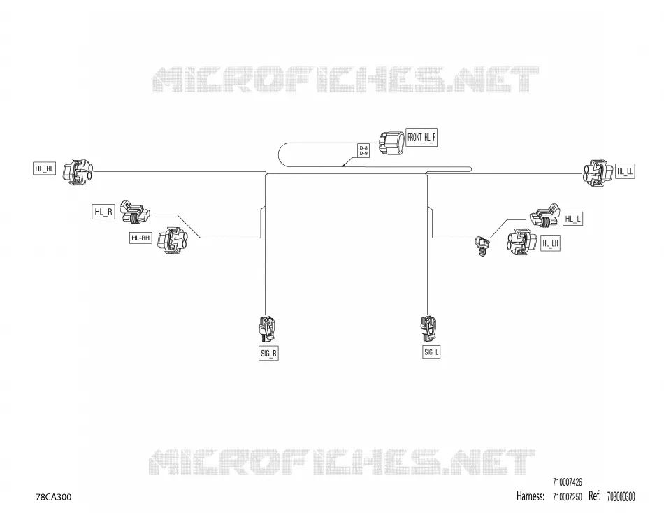 Electric - Front Wiring Harness - 710007250 - DPS -XT