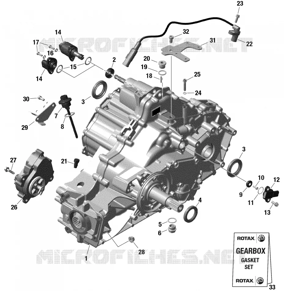 Rotax - Gear Box And Components -  804