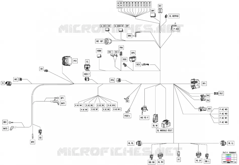 08- 0 - MAIN HARNESS - 710008774
