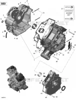 Rotax - Crankcase - 850 EFI