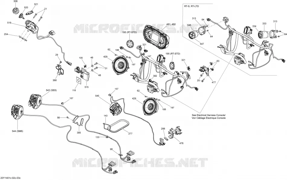 Electrical System Front View_20Y1403c
