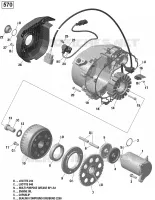 Magneto and Electric Starter - 570 EFI (Outlander L - Except DPS)