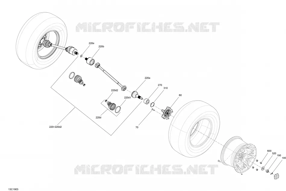 Rear Drive - HD10 Except XMR