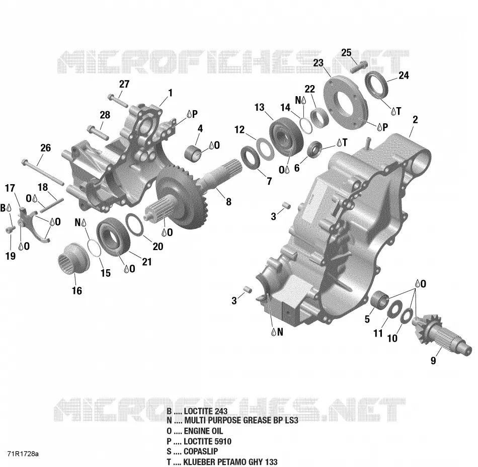 Gear Box Output Shaft - 570 EFI