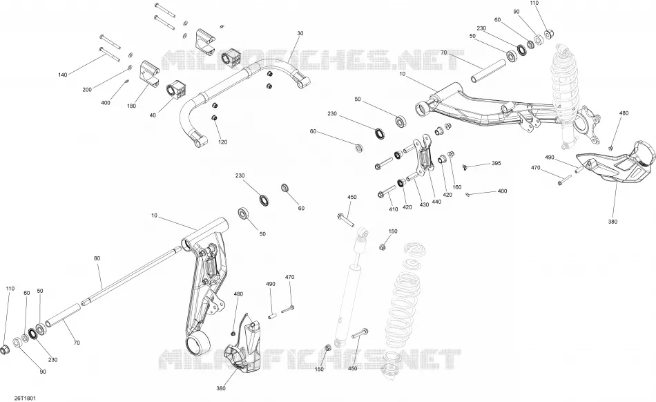 Rear Suspension Outlander 450-570