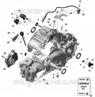 01- ROTAX - Gearbox Assy and Drive Shaft