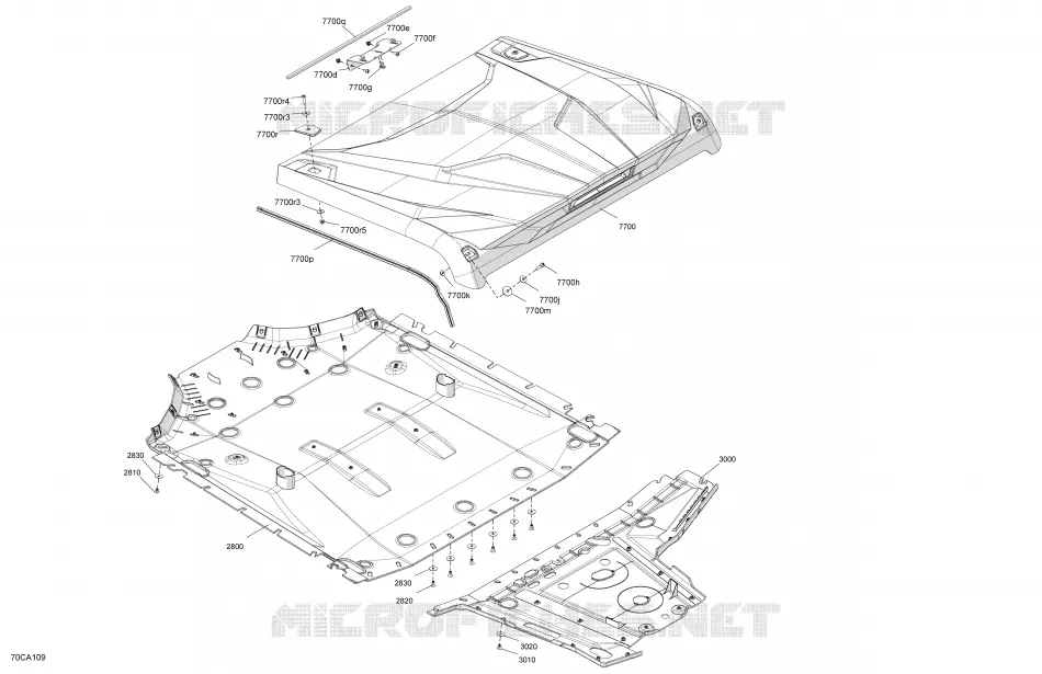 Body - Skid Plate and Roof