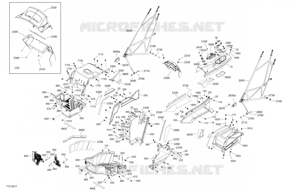 Cab Interior Commander - Lower Section