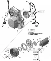 Engine - Magneto / Electric Starter - 600 ACE