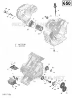 Engine Lubrication - 650 EFI (Package PRO and North)