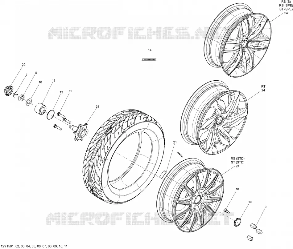 Drive System, Front _12Y1505