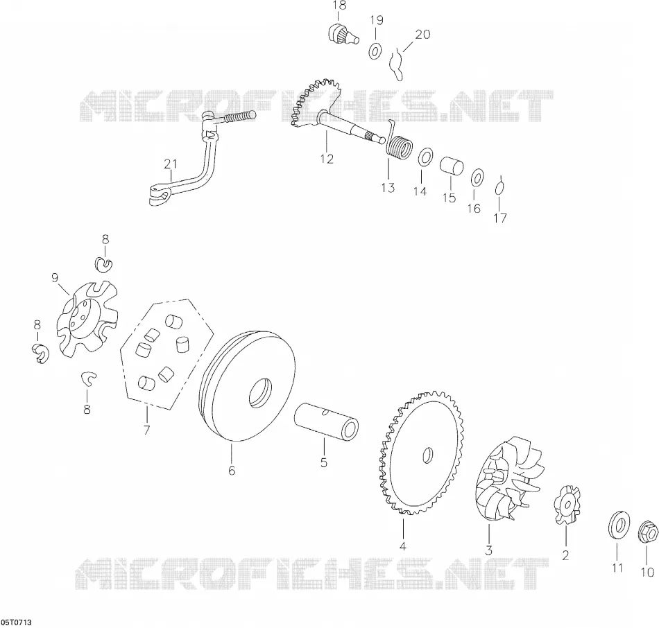 Drive Pulley, Kick Start