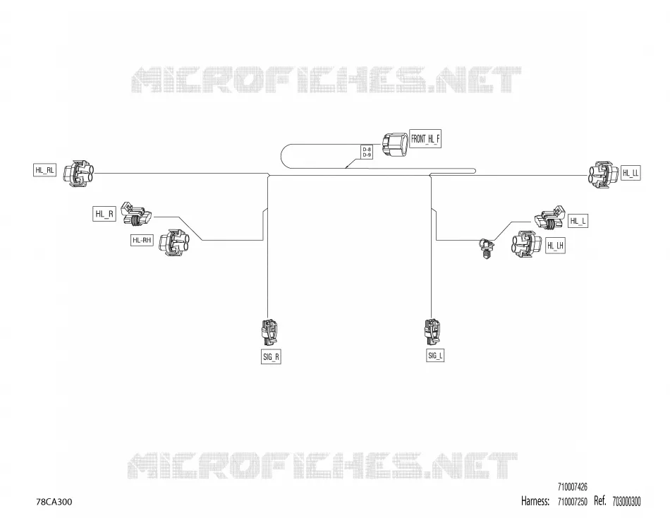 Electric - Front Wiring Harness - 710007250