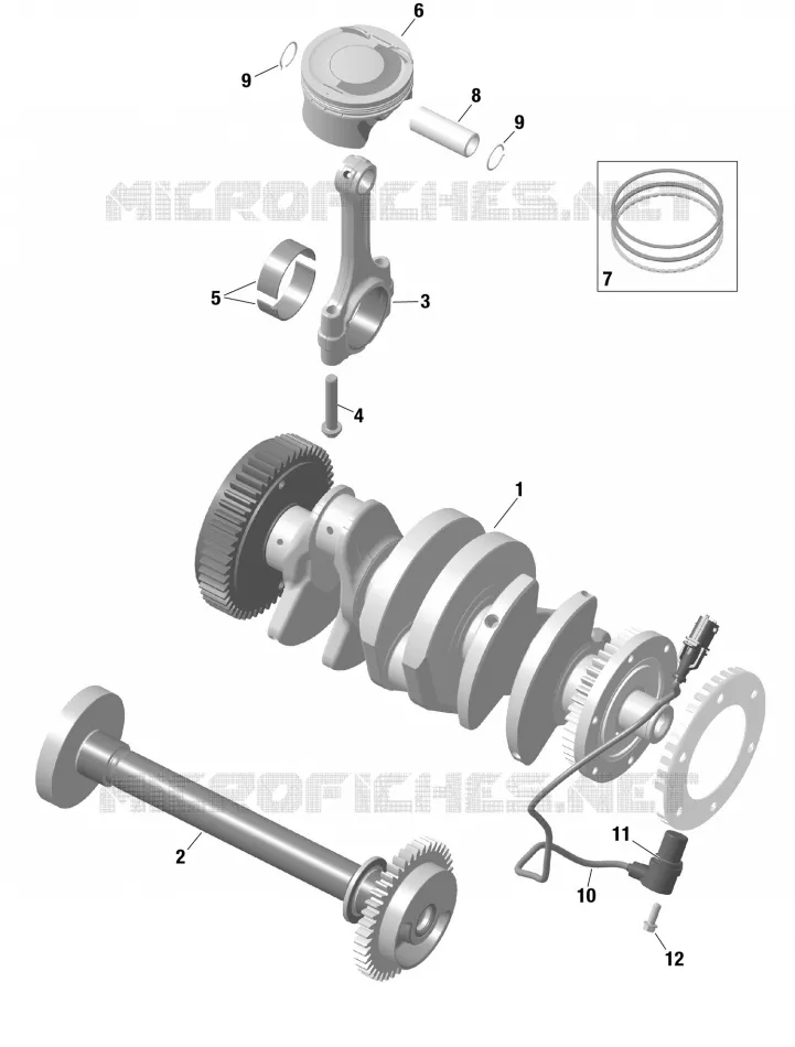 01- ROTAX - Crankshaft and Pistons