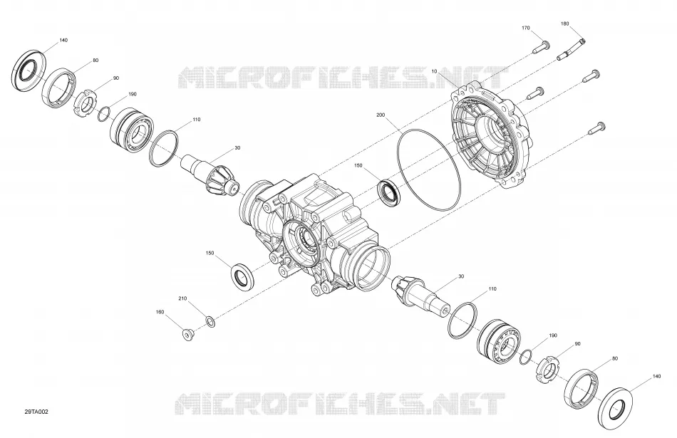 Drive - Rear Section - Middle Drive Unit