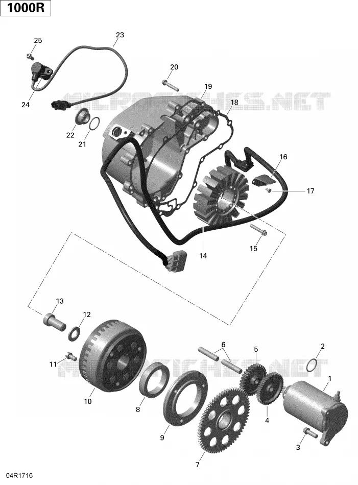 Magneto and Electric Starter - 1000R