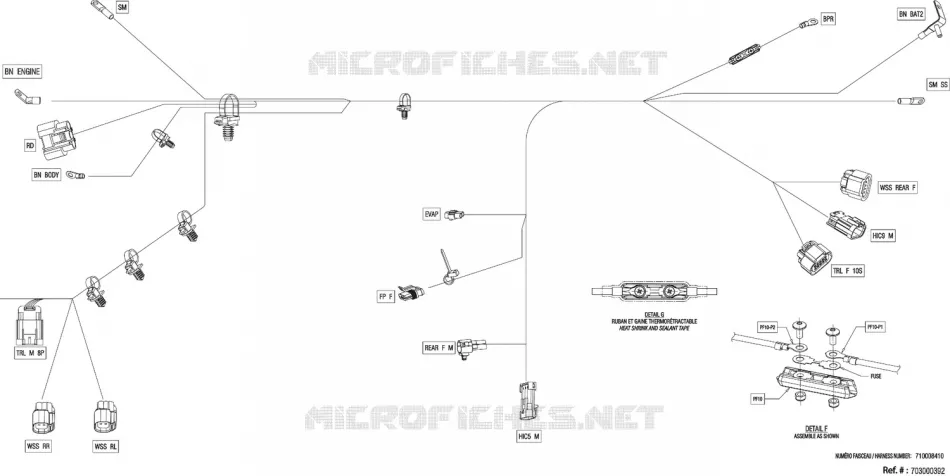 08- 0 - WIRING VOLTAGE REGULATOR - 710008410