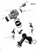 Air Intake Manifold And Throttle Body _18R1504