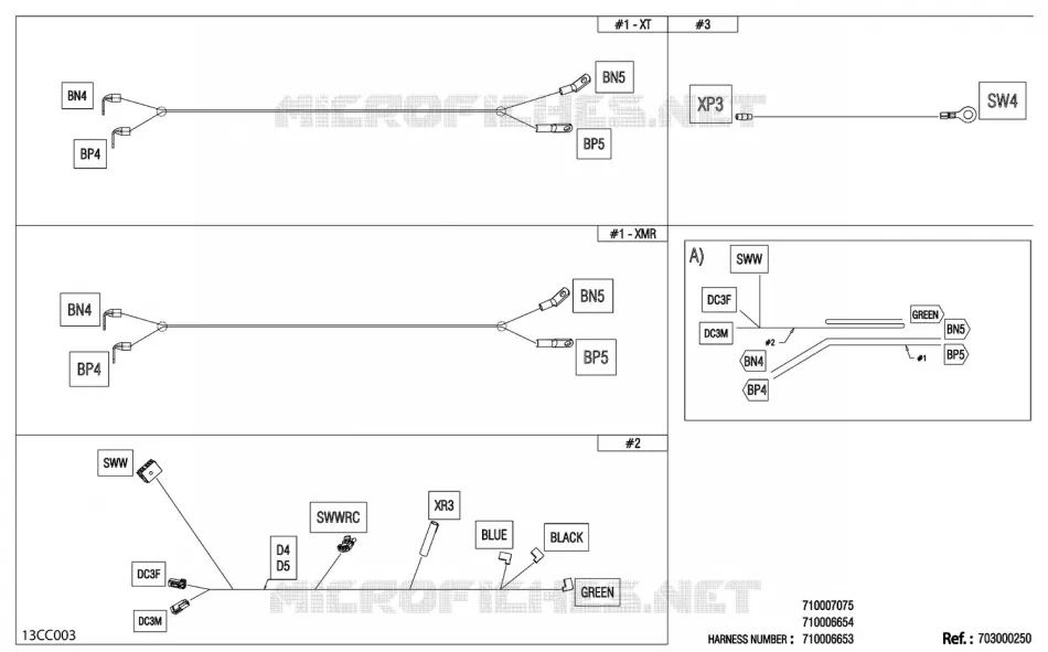 08- 0 - WINCH WIRING HARNESS - 710006654