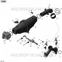 Air Intake Manifold and Throttle Body - 1000 EFI