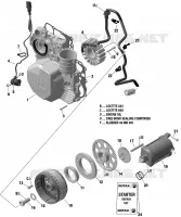 Engine - Magneto / Electric Starter - 600 ACE
