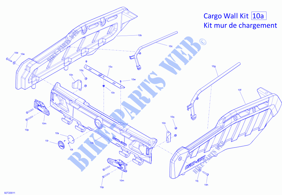Cargo   Kit Cargo Wall for Can-Am OUTLANDER MAX 6X6 650 T 2021