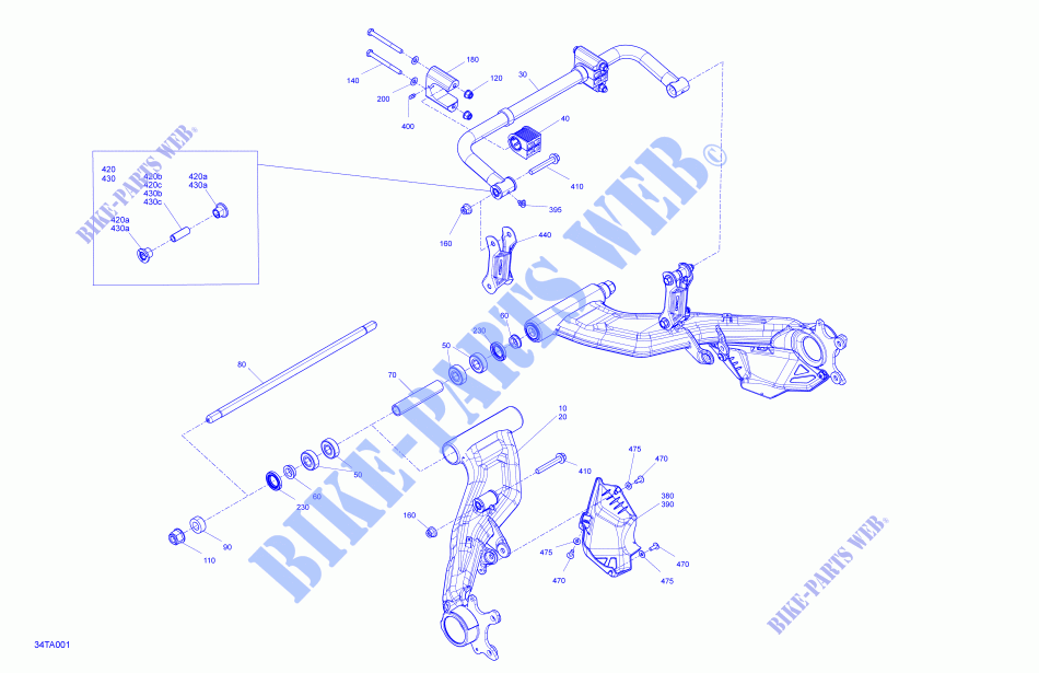 Suspension   Rear for Can-Am RENEGADE X MR 1000R (VISCO-4LOK) 2021