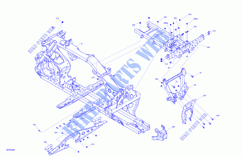 Frame   System for Can-Am OUTLANDER X MR 1000R (VISCO-4LOK) 2021