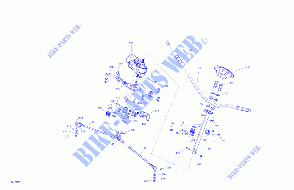 Mechanic   Steering for Can-Am OUTLANDER X MR 1000R (VISCO-4LOK) 2021