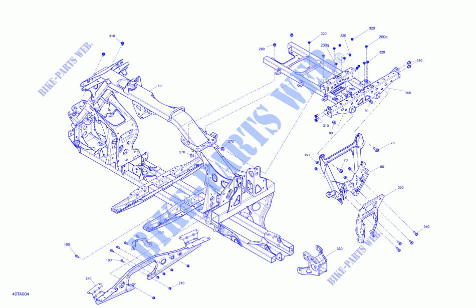 Frame   System for Can-Am OUTLANDER X MR 1000R (VISCO-4LOK) 2021