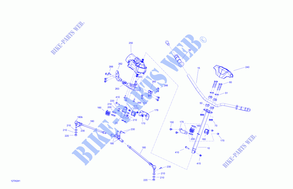 Mechanic   Steering for Can-Am OUTLANDER X MR 1000R (VISCO-4LOK) 2021