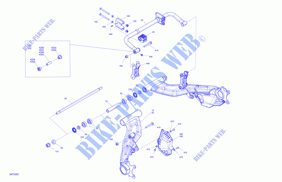 Suspension   Rear for Can-Am OUTLANDER X MR 1000R (VISCO-4LOK) 2021