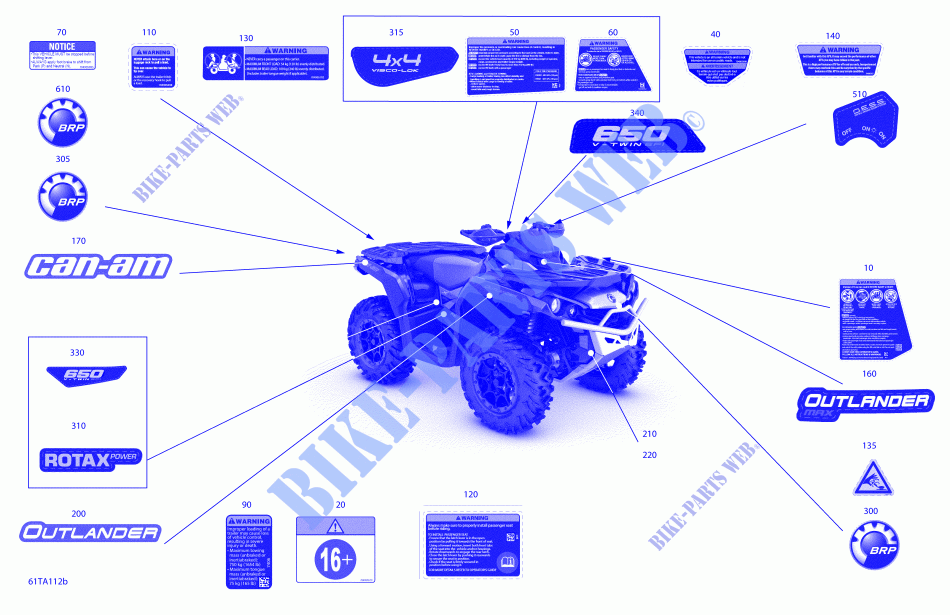Body   Decals   DPS for Can-Am OUTLANDER MAX 650 2021