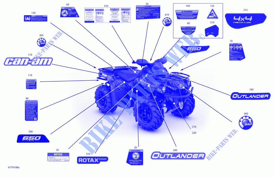 Body   Decals   STD for Can-Am OUTLANDER 650 2021