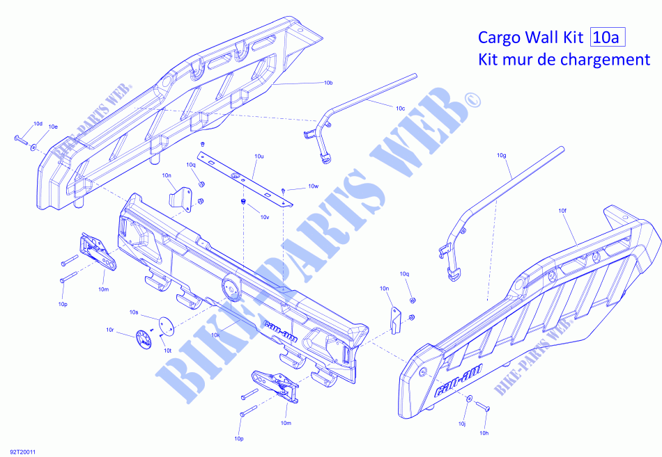 Cargo   Kit Cargo Wall for Can-Am OUTLANDER 6X6 650 T 2020
