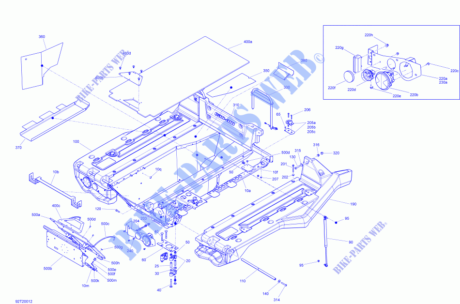 Cargo   Kit Platform for Can-Am OUTLANDER 6X6 650 T 2020