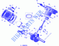 Crankshaft, Piston And Cylinder for Can-Am OUTLANDER XT 1000R 2020