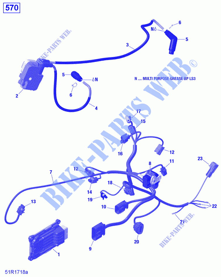 Engine Harness and Electronic Module   570 EFI   STD   DPS   XT   HUNTING for Can-Am OUTLANDER 570 2020