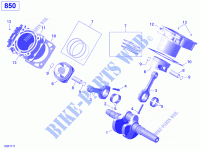 Crankshaft, Piston and Cylinder   850 EFI for Can-Am OUTLANDER X MR 850 2020