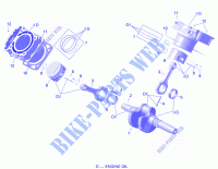 Crankshaft, Piston And Cylinder for Can-Am OUTLANDER MOSSY OAK EDITION 650 2020