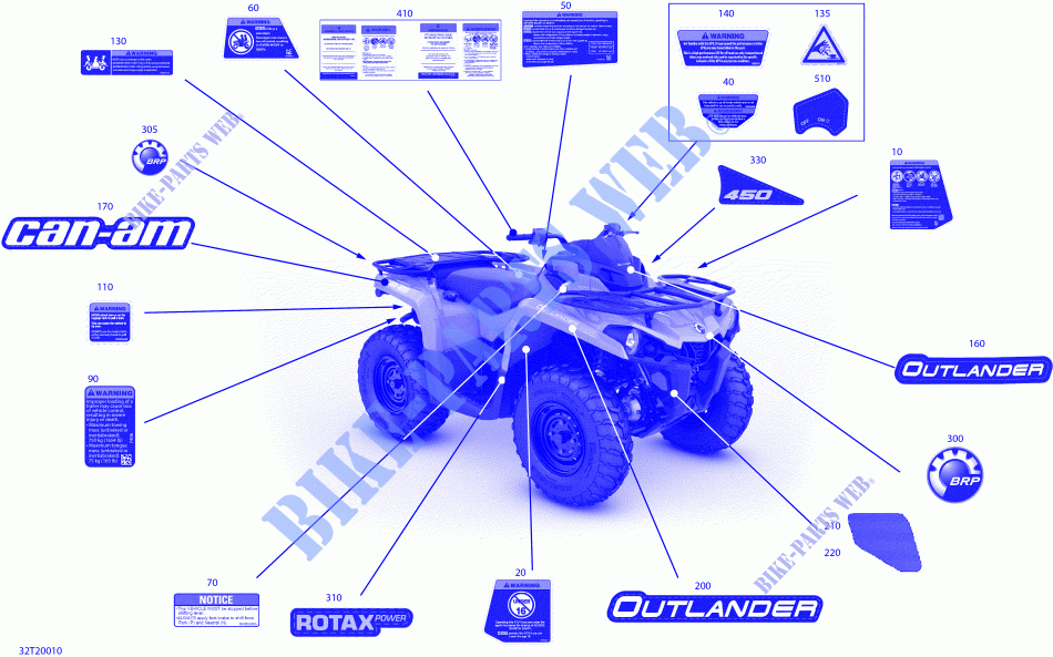 Decals   STD   DPS for Can-Am OUTLANDER 450 2020