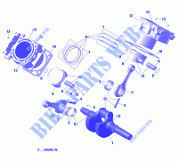 Crankshaft, Piston And Cylinder for Can-Am OUTLANDER 6X6 1000 T3 2019