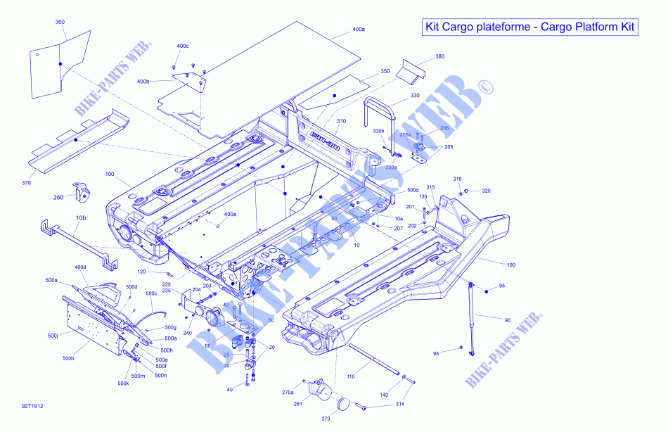 Cargo 6X6   Cargo Platform Kit for Can-Am OUTLANDER 6X6 650 T3 2019