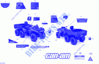 Decals Outlander MAX   6X6   DPS for Can-Am OUTLANDER MAX 6X6 450 2019