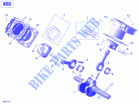 Crankshaft, Piston and Cylinder   850 EFI for Can-Am OUTLANDER X MR 850 2017