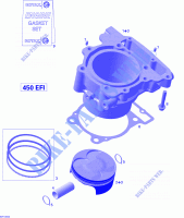 Cylinder And Piston for Can-Am DS 450 2015