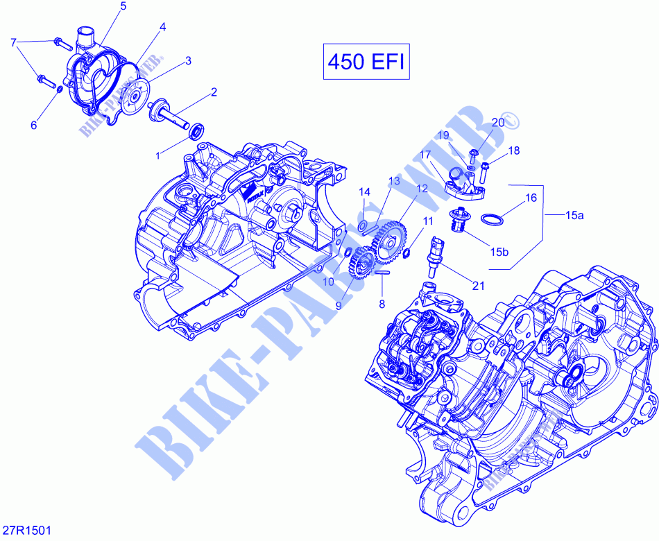 Engine Cooling _27R1501 for Can-Am OUTLANDER 450 L 2015