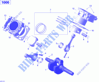 Crankshaft, Piston And Cylinder _02R1515 for Can-Am OUTLANDER 1000 2015
