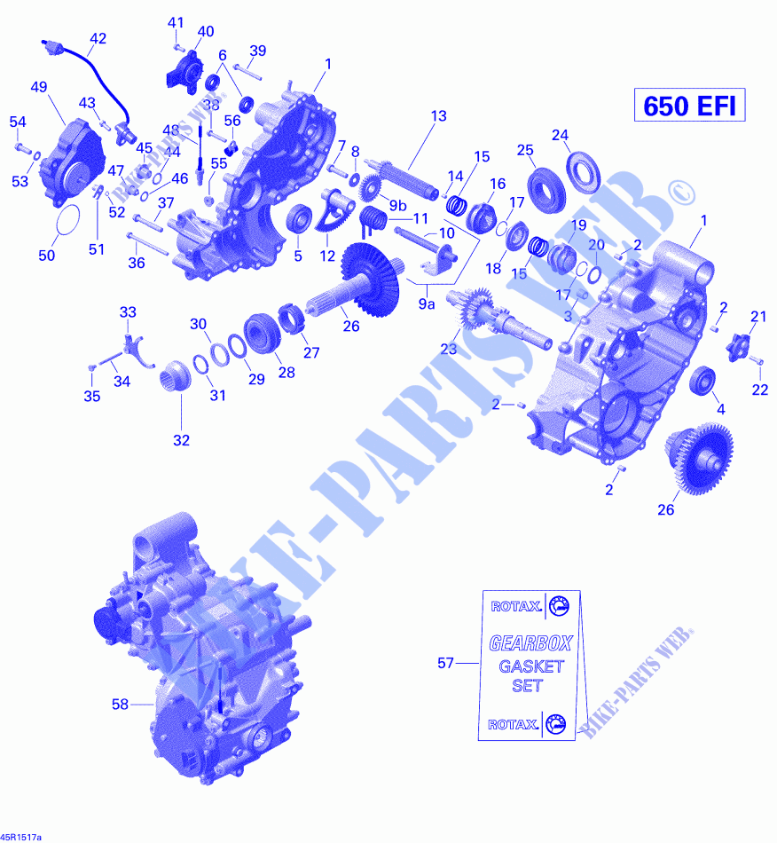 Gear Box 1_45R1517a for Can-Am OUTLANDER 6X6 650 2015