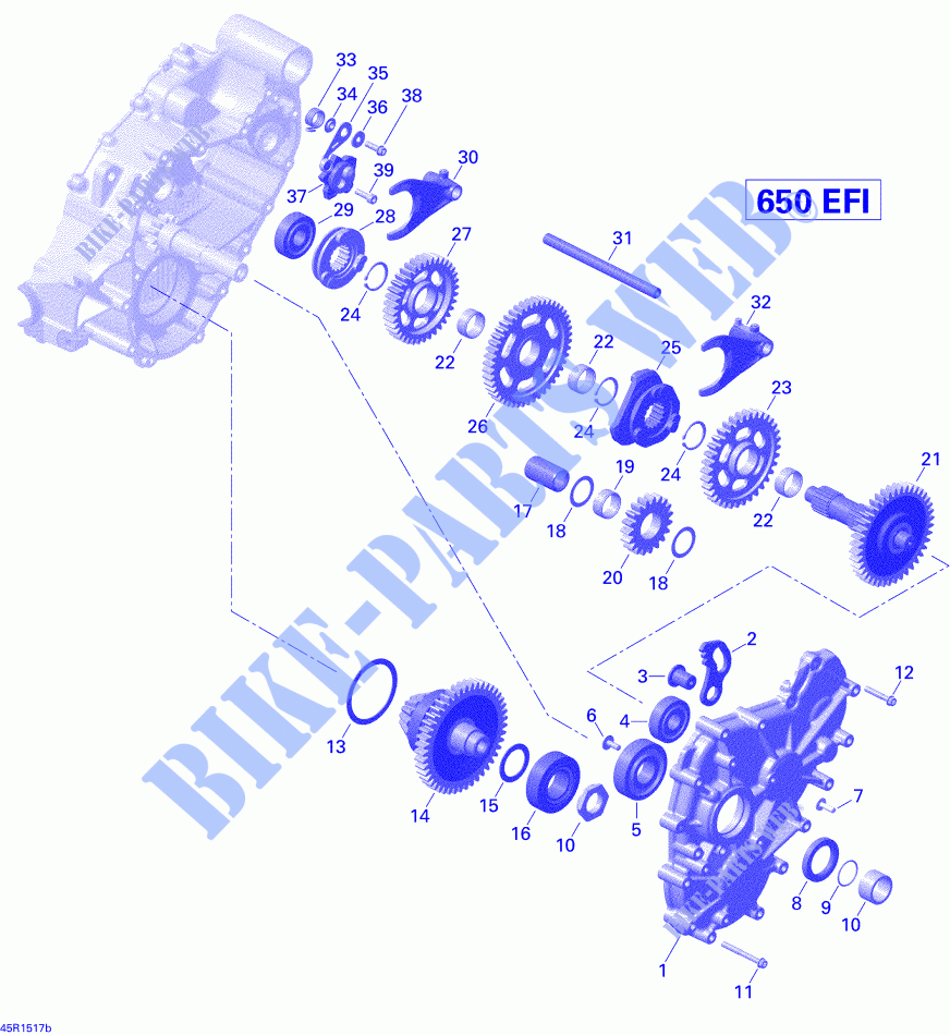 Gear Box 2_45R1517b for Can-Am OUTLANDER 6X6 650 2015